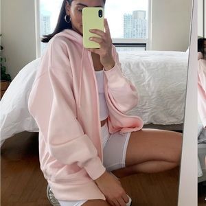 Tna boyfriend zip-up hoodie